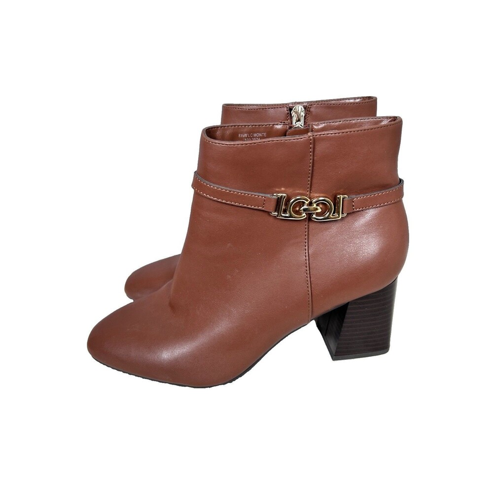 NWT Liz Clairborne Monte Cognac 8 1/2 Synthetic upper manmade materials boots